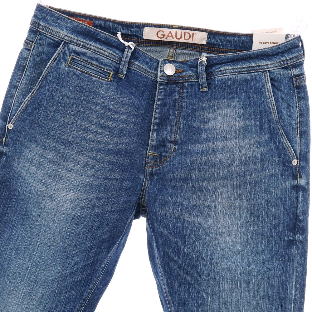 【新品】ガウディ GAUDI JEANS JONNY ストレッチ コットン デニムパンツ ジーンズ ネイビー【 34 】【 状態ランクN 】【 メンズ 】
