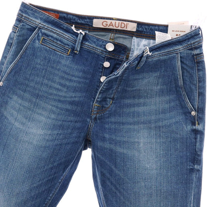 【新品】ガウディ GAUDI JEANS JONNY ストレッチ コットン デニムパンツ ジーンズ ネイビー【 34 】【 状態ランクN 】【 メンズ 】