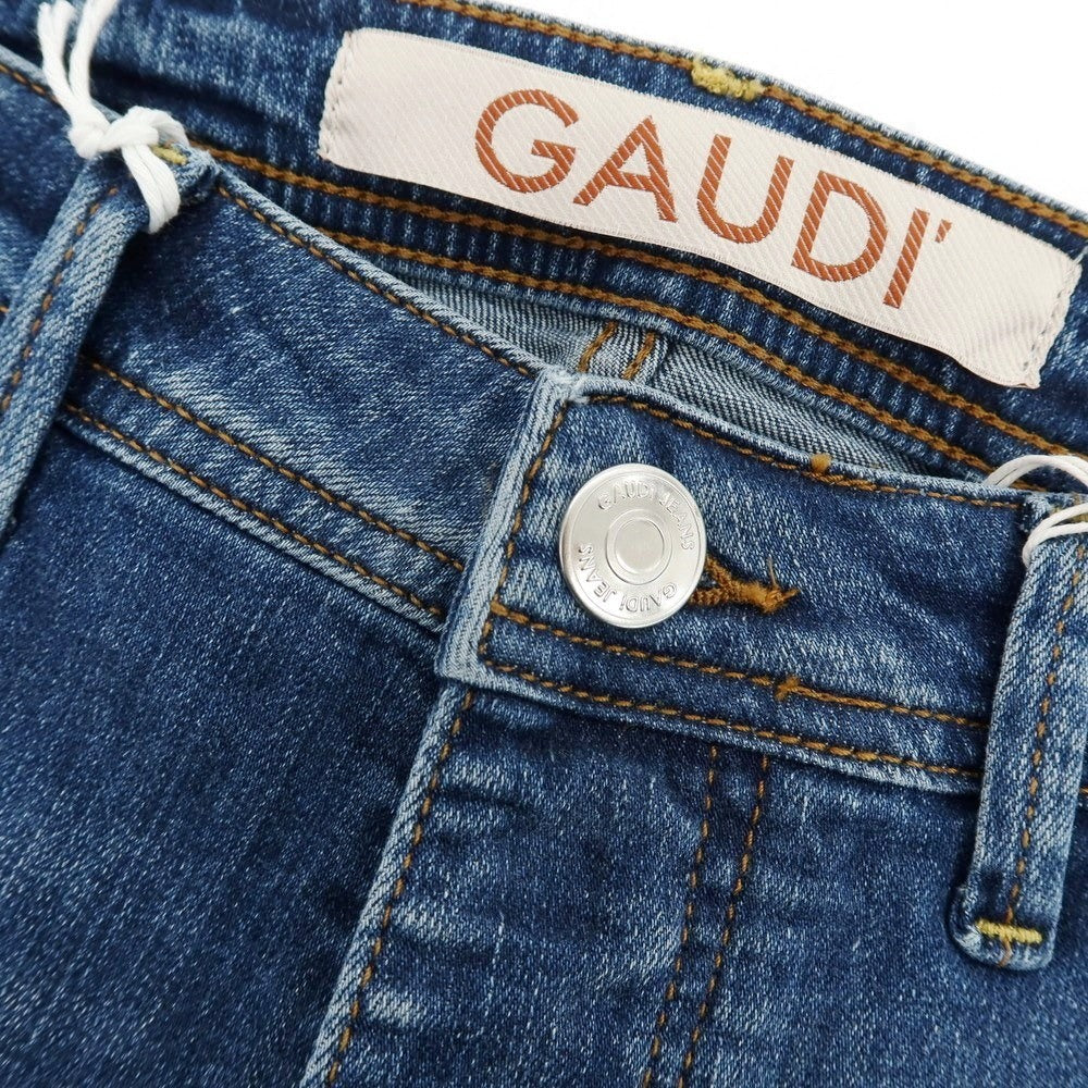【新品】ガウディ GAUDI JEANS JONNY ストレッチ コットン デニムパンツ ジーンズ ネイビー【 34 】【 状態ランクN 】【 メンズ 】