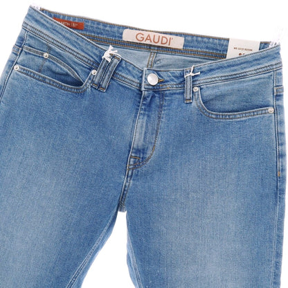【新品】ガウディ GAUDI JEANS MARTIN ストレッチ コットン デニムパンツ ジーンズ ブルー【 34 】【 状態ランクN 】【 メンズ 】