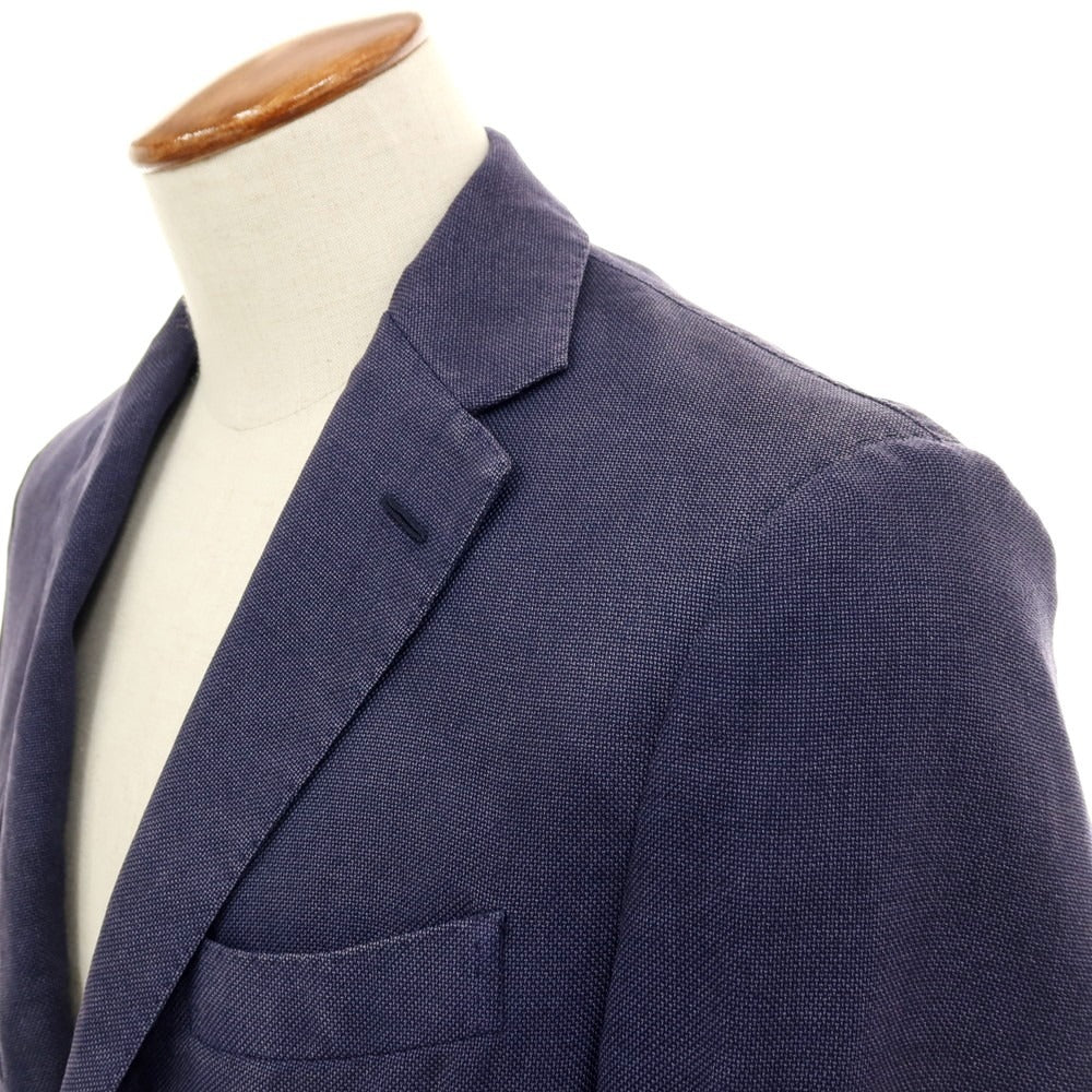 【中古】ラルディーニ LARDINI BRIAN＆BARRY別注 ウールシルクカシミヤ 3B テーラードジャケット ライトネイビー【サイズ48】【 状態ランクC 】【 メンズ 】[DPD]