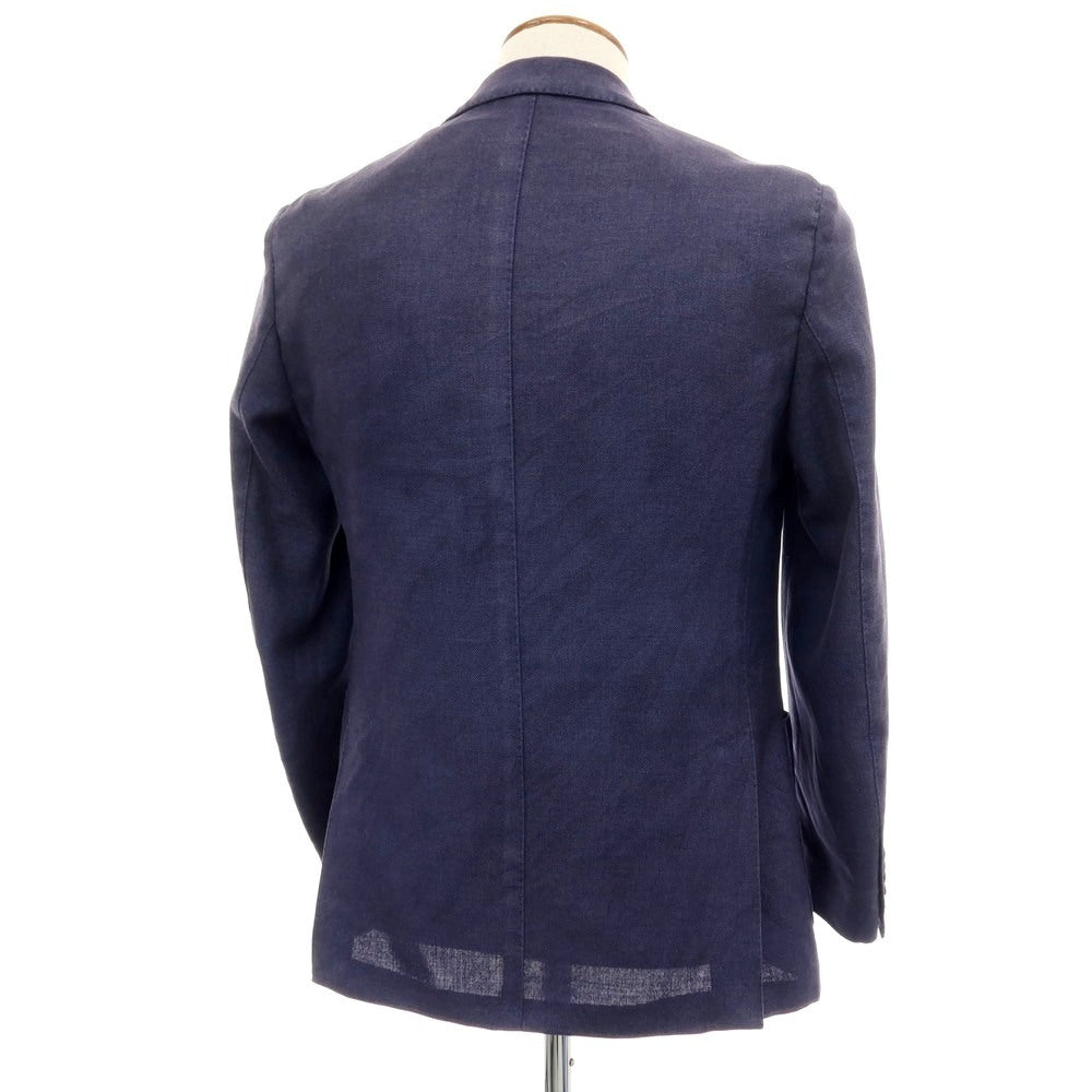 【中古】ラルディーニ LARDINI BRIAN＆BARRY別注 ウールシルクカシミヤ 3B テーラードジャケット ライトネイビー【サイズ48】【 状態ランクC 】【 メンズ 】[DPD]