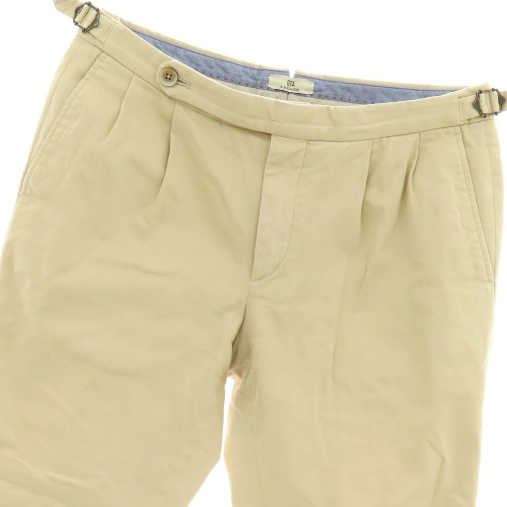 【中古】ジーティーアー G.T.A ストレッチコットン チノパンツ ベージュ【 48 】【 状態ランクB 】【 メンズ 】