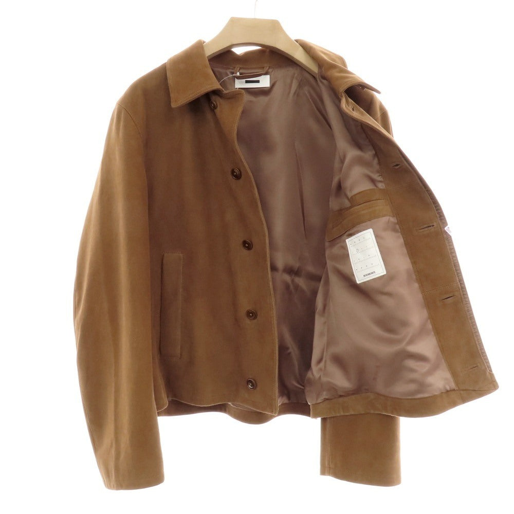 【中古】リバーバレイト REVERBERATE 2025年秋冬 ラムスエード レザーブルゾン ブラウン【 2 】【 状態ランクB 】【 メンズ 】