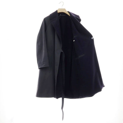 【中古】コモリ COMOLI コットン×ウール タイロッケンコート ネイビー【 1 】【 状態ランクD 】【 メンズ 】