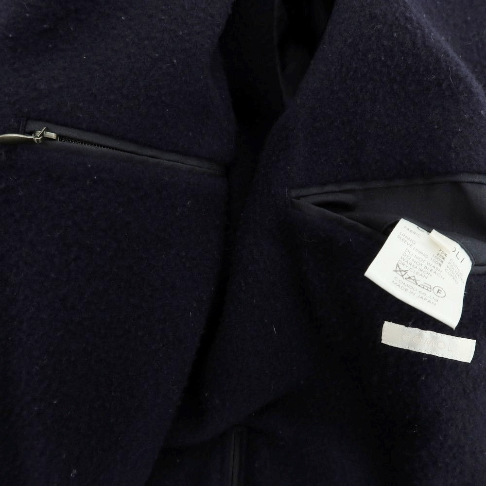 【中古】コモリ COMOLI コットン×ウール タイロッケンコート ネイビー【 1 】【 状態ランクD 】【 メンズ 】