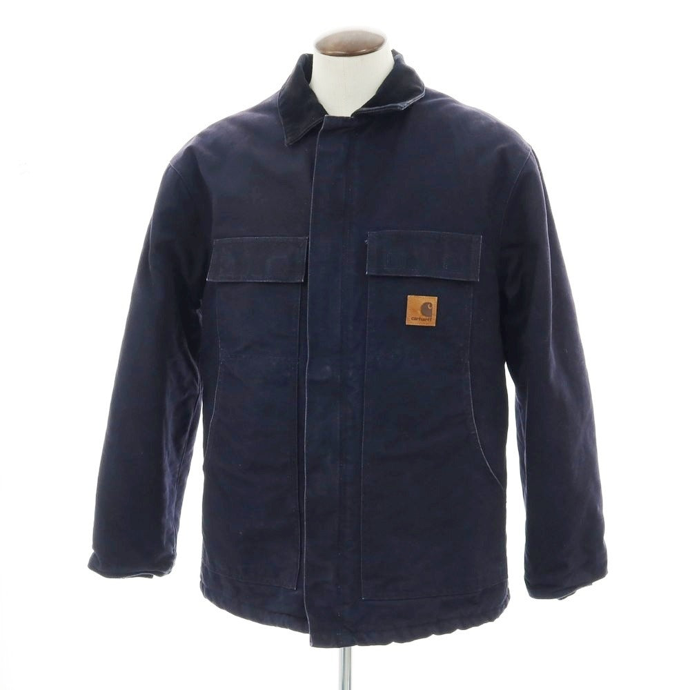 【中古】カーハート Carhartt ダックコットン 中綿ブルゾン ネイビー【 XL 】【 状態ランクC 】【 メンズ 】