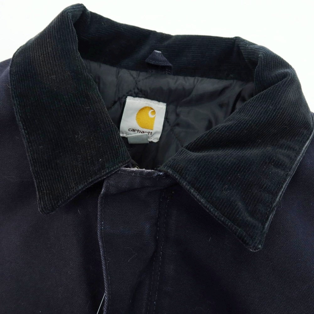 【中古】カーハート Carhartt ダックコットン 中綿ブルゾン ネイビー【 XL 】【 状態ランクC 】【 メンズ 】