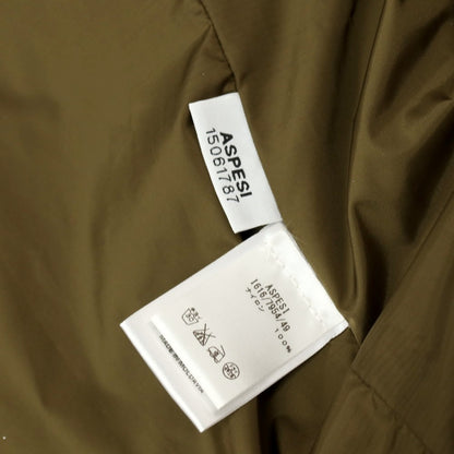 【中古】アスペジ ASPESI ナイロン ステンカラーコート オリーブ【サイズS】【 状態ランクC 】【 メンズ 】