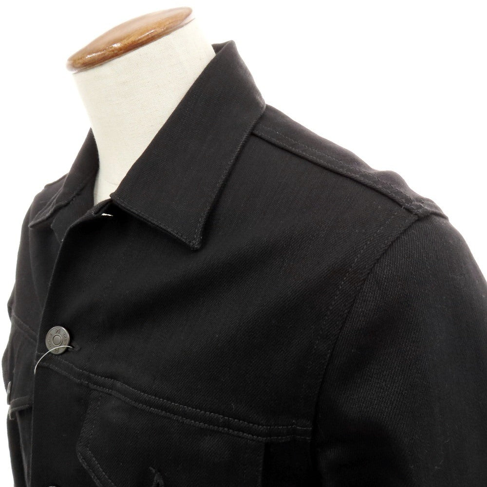 【中古】ピーティートリノ デニム PT TORINO DENIM Double Black Denim Jacket ストレッチコットン デニムジャケット ブラック【 サイズ48 】【 状態ランクB 】【 メンズ 】 [APD]
