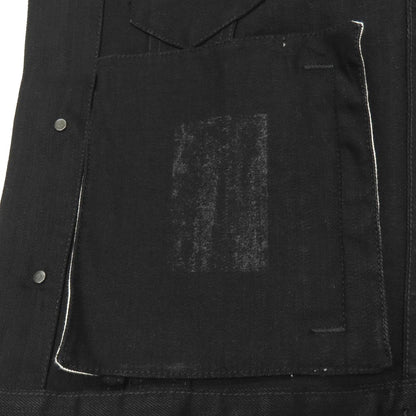 【中古】ピーティートリノ デニム PT TORINO DENIM Double Black Denim Jacket ストレッチコットン デニムジャケット ブラック【 48 】【 状態ランクB 】【 メンズ 】