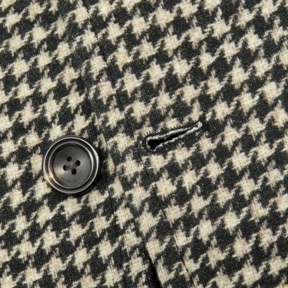 【中古】チルコロ1901 CIRCOLO 1901 コットンジャージー ハウンドトゥース プリント 2B カジュアルジャケット ベージュxブラック【 46 】【 状態ランクB 】【 メンズ 】