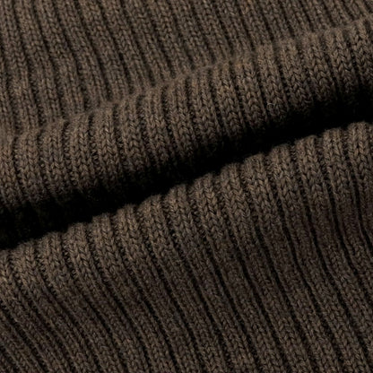 【中古】グランサッソ GRAN SASSO ミドルゲージウール ニットマフラー グレイッシュブラウン【 状態ランクB 】【 メンズ 】