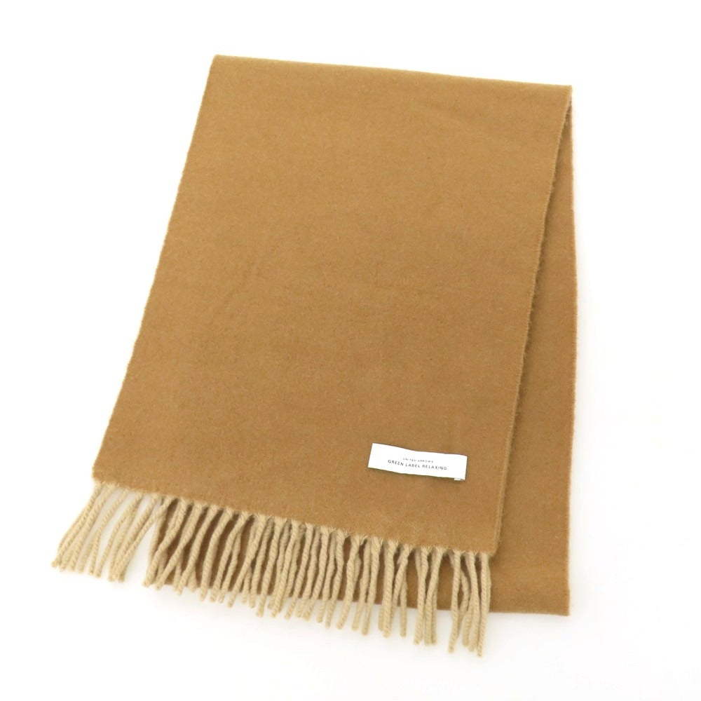 【中古】グリーンレーベルリラクシング green label relaxing ウール マフラー ベージュ【 状態ランクB 】【 メンズ 】