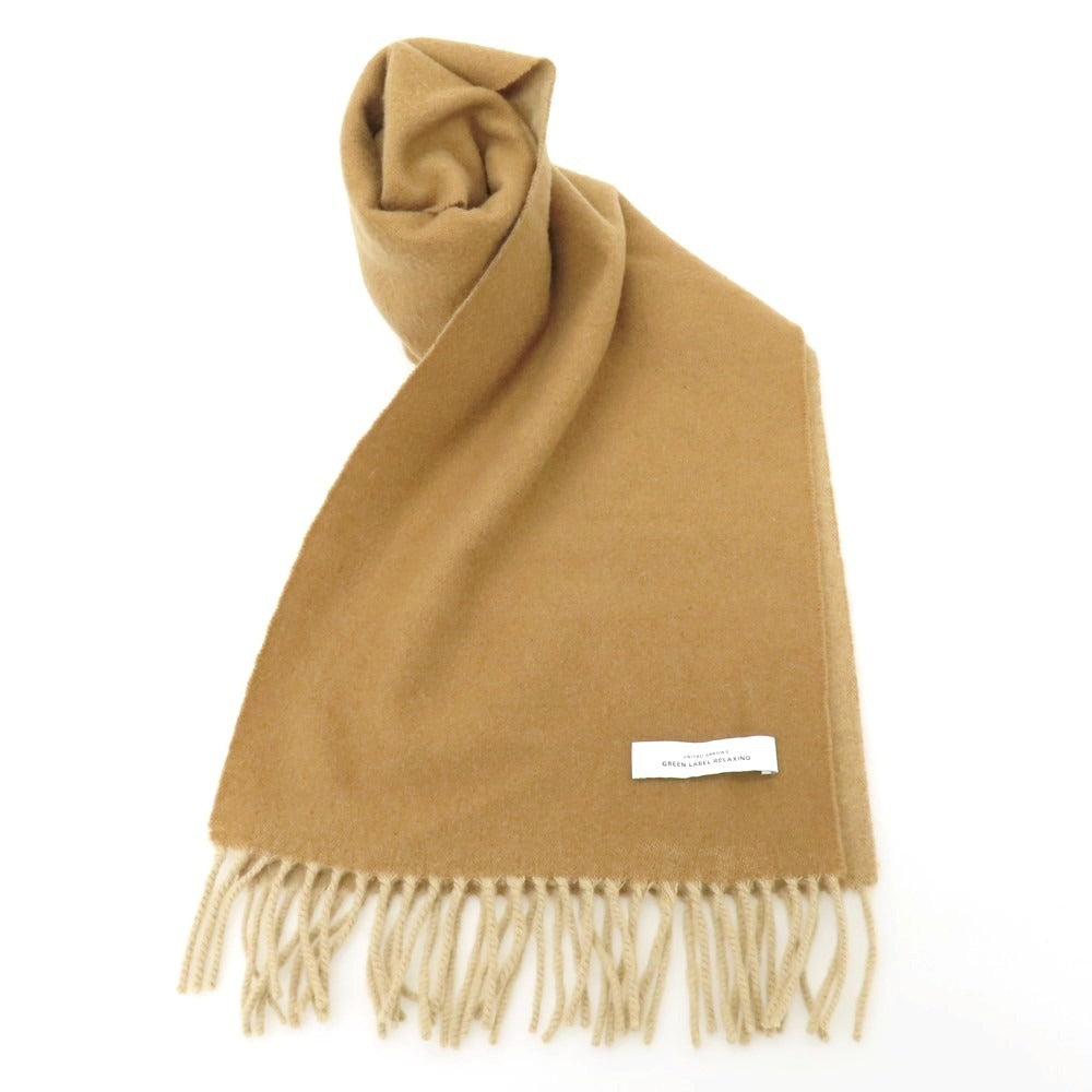 【中古】グリーンレーベルリラクシング green label relaxing ウール マフラー ベージュ【 状態ランクB 】【 メンズ 】