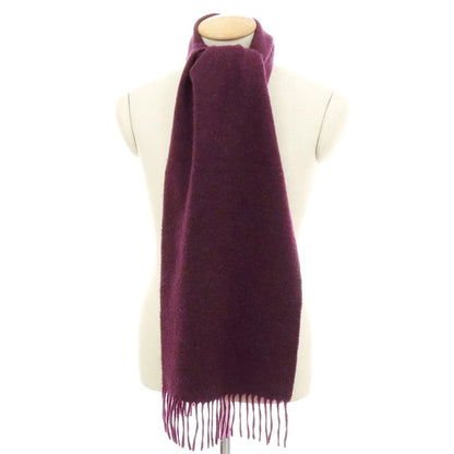 【中古】ビューティアンドユースユナイテッドアローズ BEAUTY&amp;YOUTH UNITED ARROWS カシミヤ ダブルフェイス マフラー ダークパープルxダークグレー【 状態ランクB 】【 メンズ 】