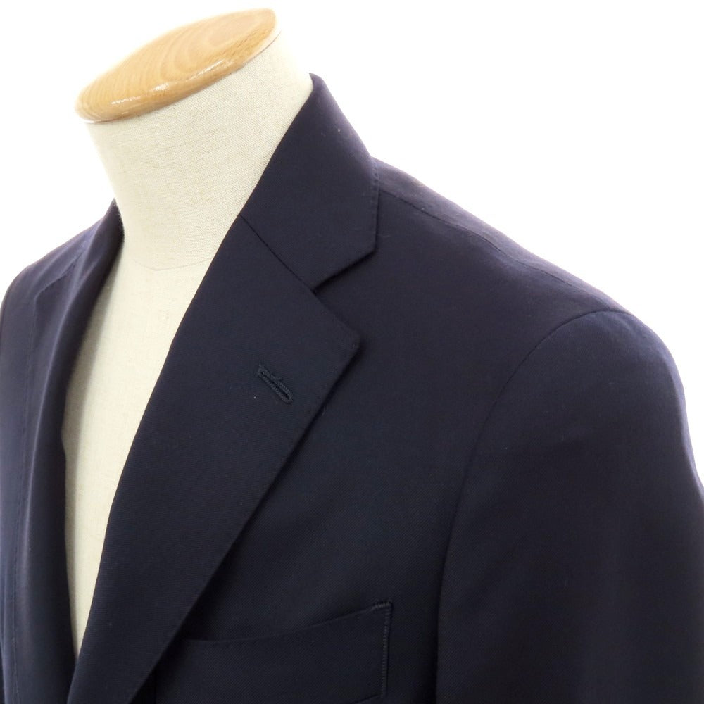 【中古】カミチャニスタ CAMICIANISTA SUPER130’S ウール 3B テーラードジャケット ネイビー【 S 】【 状態ランクC 】【 メンズ 】