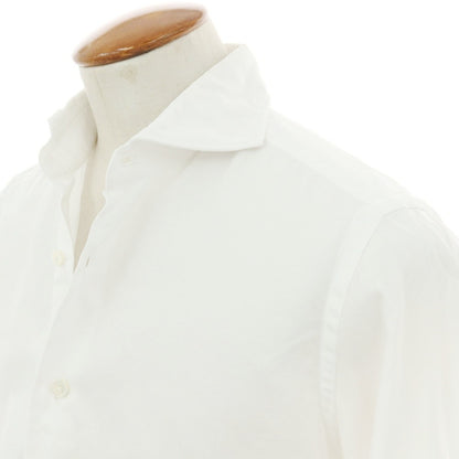 【中古】ジャンネット giannetto コットン ホリゾンタルカラー ドレスシャツ ホワイト【 39 】【 状態ランクC 】【 メンズ 】