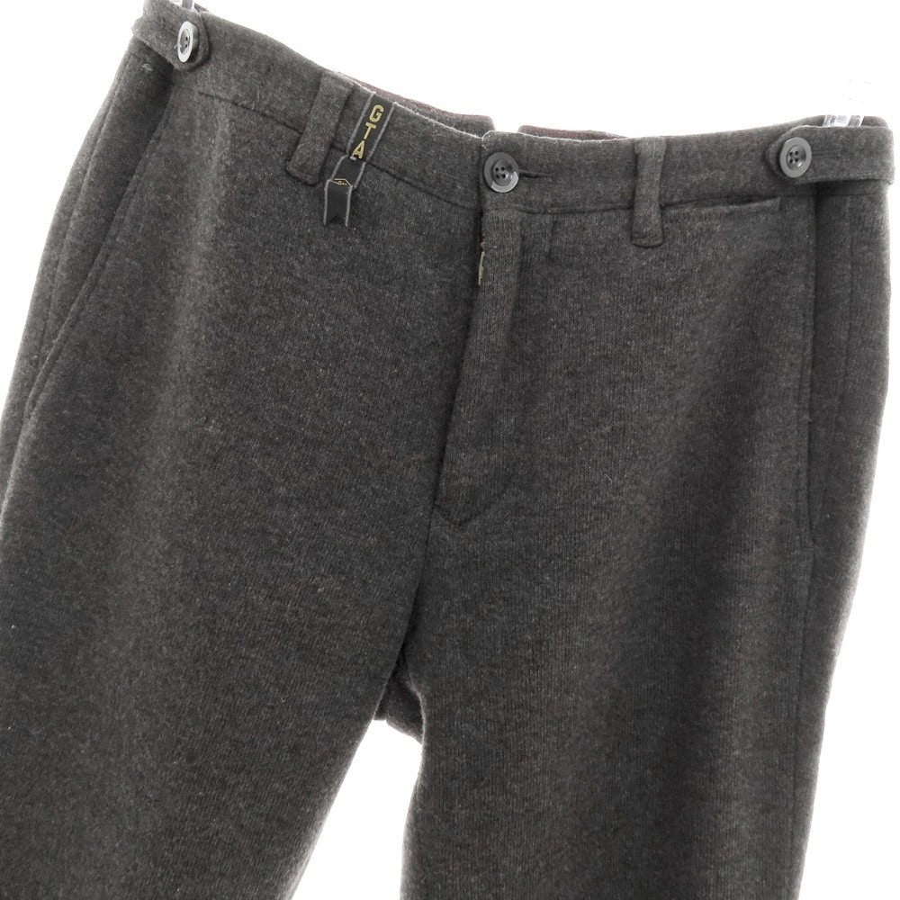 【中古】ジーティーアー G.T.A ポリエステルアクリル ニット ジョガーパンツ グレー【 46 】【 状態ランクC 】【 メンズ 】