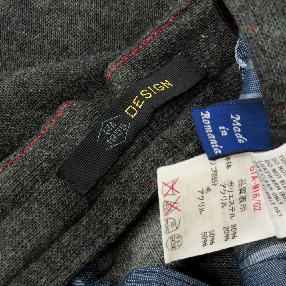 【中古】ジーティーアー G.T.A ポリエステルアクリル ニット ジョガーパンツ グレー【 46 】【 状態ランクC 】【 メンズ 】