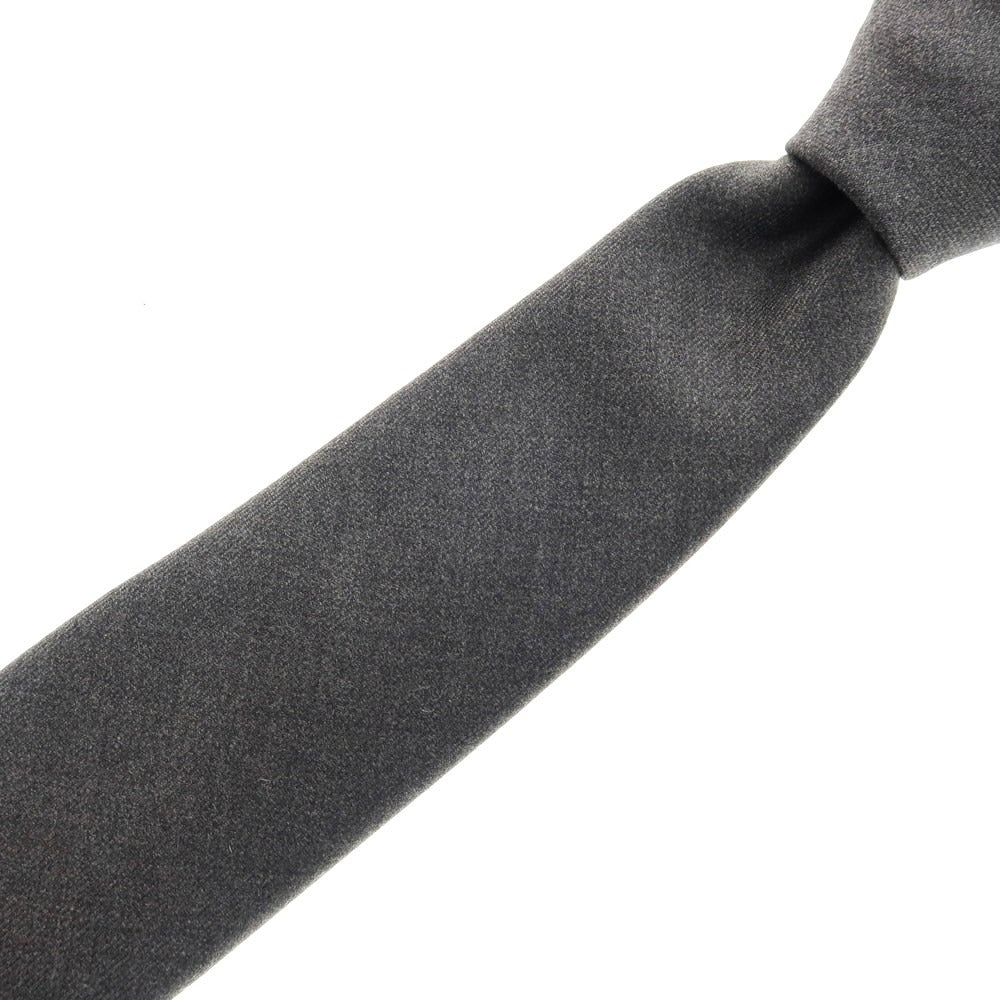 【中古】アルコディオ ARCODIO ウール 無地ネクタイ グレー【 状態ランクB 】【 メンズ 】
