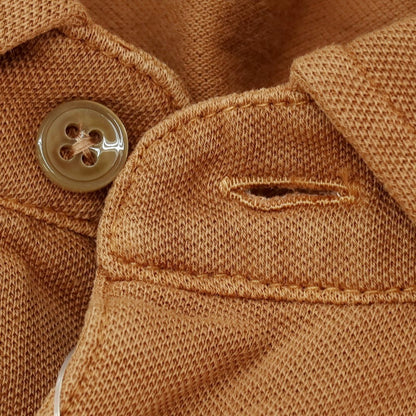 【中古】チルコロ1901 CIRCOLO 1901 ガーメントダイ コットンポリウレタン ジャージー 半袖ポロシャツ ブラウン【サイズXL】【 状態ランクA 】【 メンズ 】