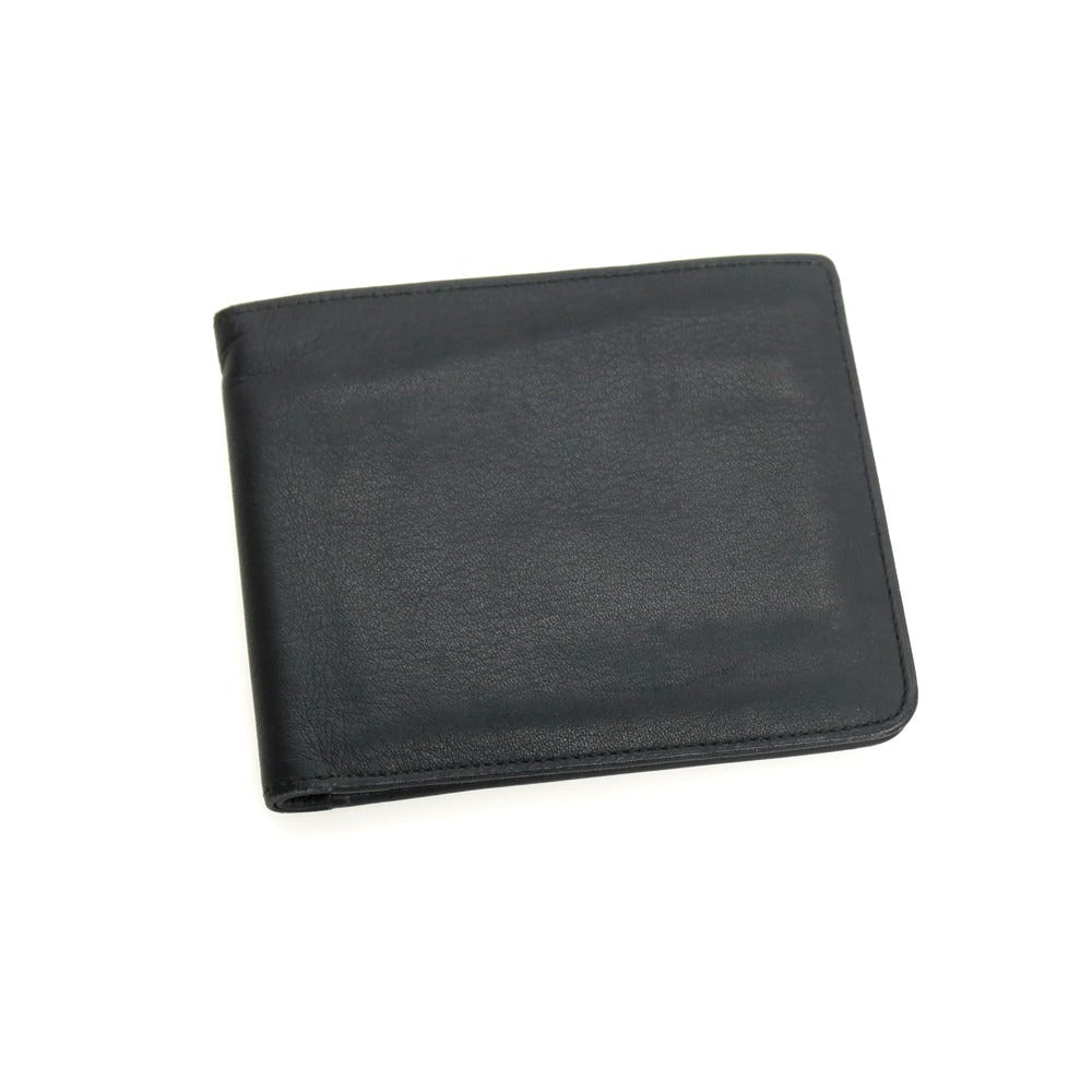 【SALE30%OFF/返品不可】【中古】コノリー CONNOLLY レザー 二つ折り財布 ブラック【 状態ランクC 】【 メンズ 】