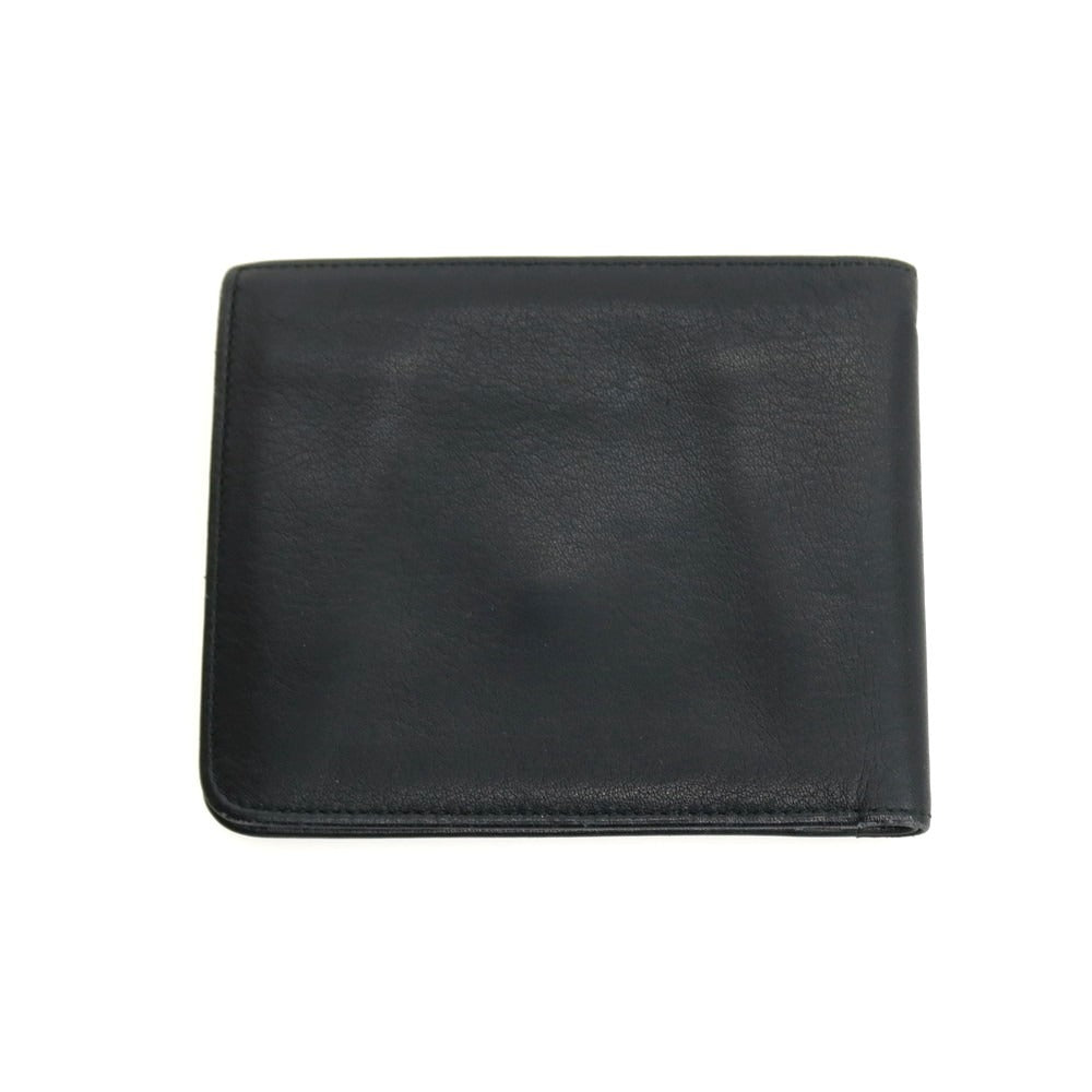 【SALE30%OFF/返品不可】【中古】コノリー CONNOLLY レザー 二つ折り財布 ブラック【 状態ランクC 】【 メンズ 】