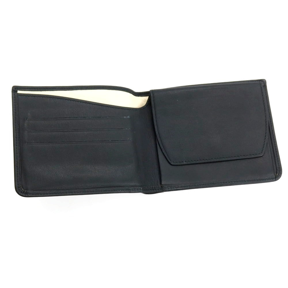 【SALE30%OFF/返品不可】【中古】コノリー CONNOLLY レザー 二つ折り財布 ブラック【 状態ランクC 】【 メンズ 】