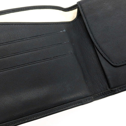 【SALE30%OFF/返品不可】【中古】コノリー CONNOLLY レザー 二つ折り財布 ブラック【 状態ランクC 】【 メンズ 】
