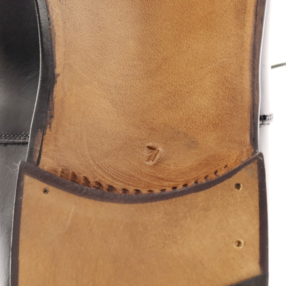 【中古】【未使用】エンツォ ボナフェ Enzo Bonafe ストレートチップ ドレスシューズ ブラック【 7 】【 状態ランクS 】【 メンズ 】