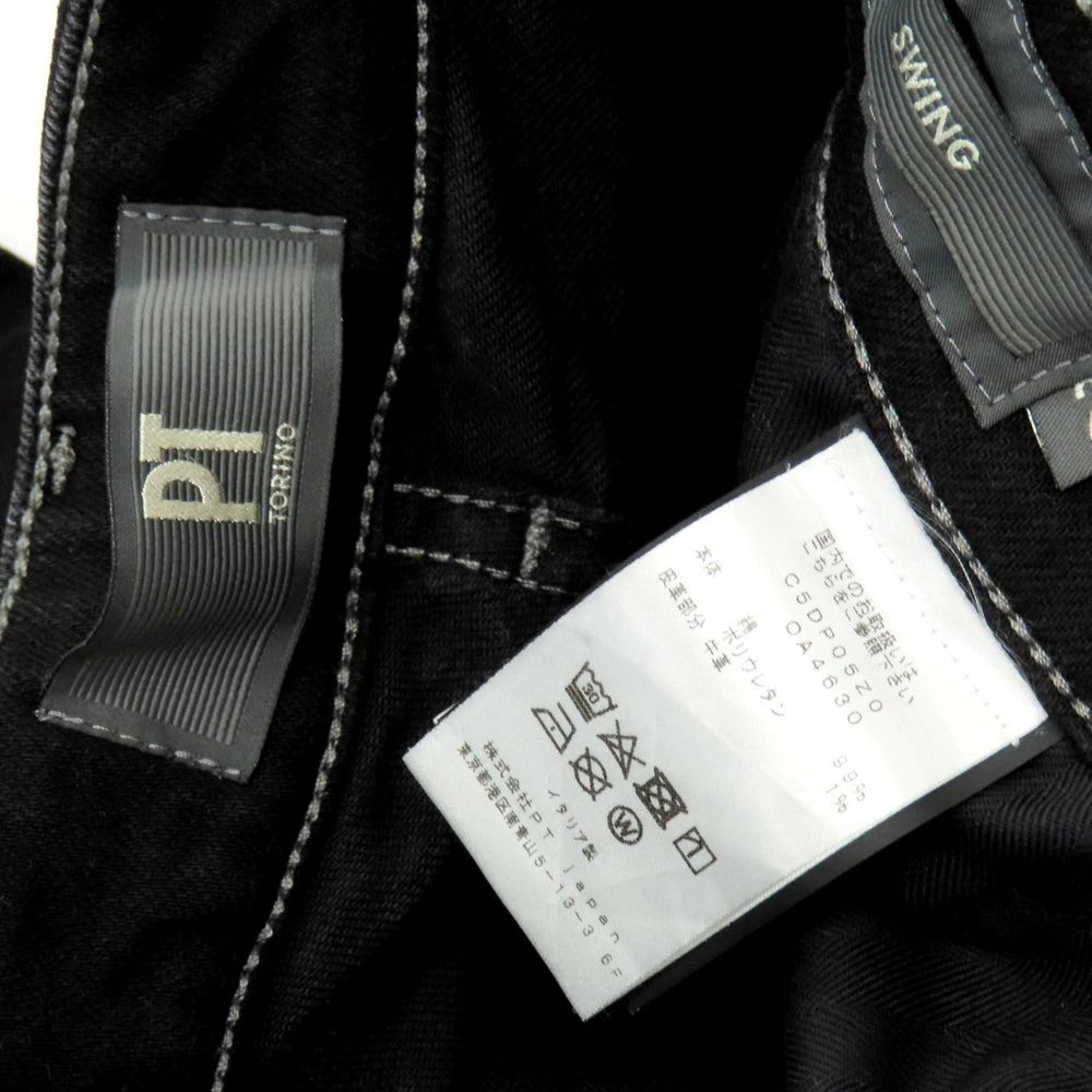 【中古】ピーティートリノ デニム PT TORINO DENIM SWING ストレッチ コットン デニムパンツ ブラック【 28 】【 状態ランクB 】【 メンズ 】