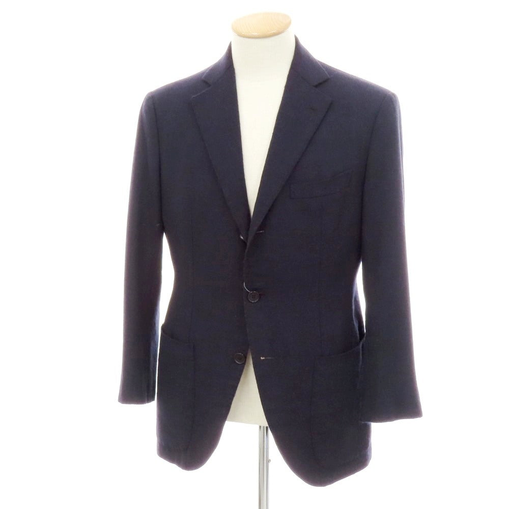 【中古】コルウ COL ウール系 3B テーラードジャケット ネイビー【 表記なし(S位) 】【 状態ランクC 】【 メンズ 】