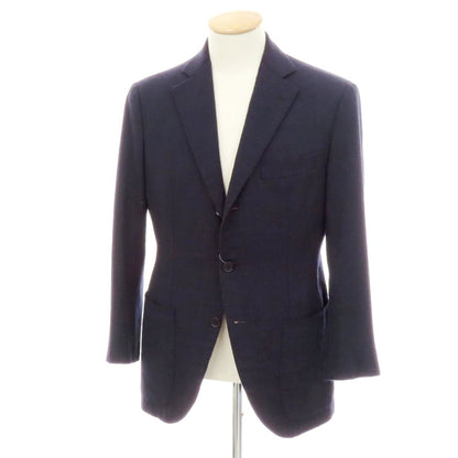 【中古】コルウ COL ウール系 3B テーラードジャケット ネイビー【 表記なし(S位) 】【 状態ランクC 】【 メンズ 】