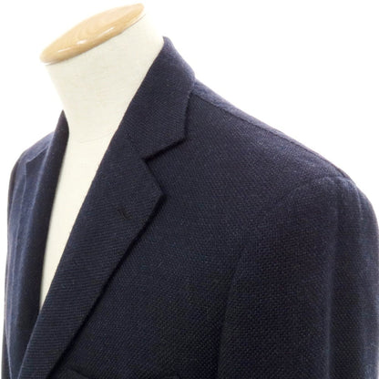 【中古】コルウ COL ウール系 3B テーラードジャケット ネイビー【 表記なし(S位) 】【 状態ランクC 】【 メンズ 】
