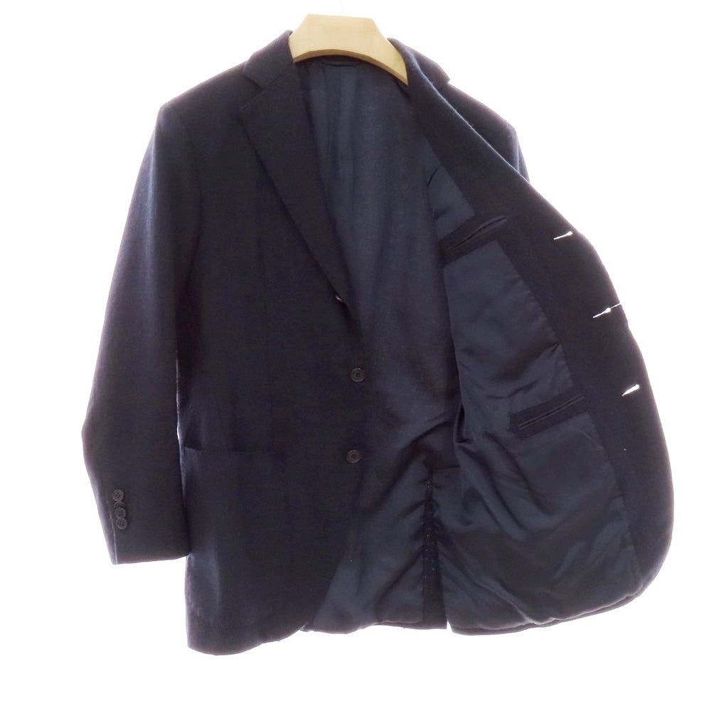 【中古】コルウ COL ウール系 3B テーラードジャケット ネイビー【 表記なし(S位) 】【 状態ランクC 】【 メンズ 】