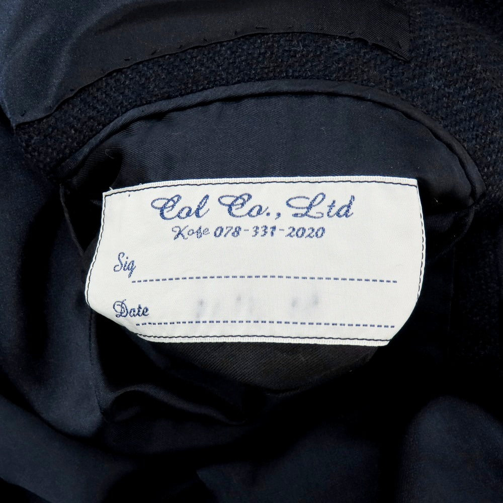 【中古】コルウ COL ウール系 3B テーラードジャケット ネイビー【 表記なし(S位) 】【 状態ランクC 】【 メンズ 】