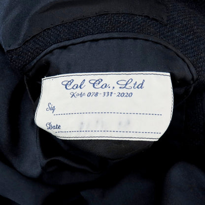 【中古】コルウ COL ウール系 3B テーラードジャケット ネイビー【 表記なし(S位) 】【 状態ランクC 】【 メンズ 】