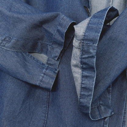 【中古】ジャンネット giannetto コットン シャンブレー 2B カジュアルジャケット ネイビー【サイズ46】【 状態ランクB 】【 メンズ 】