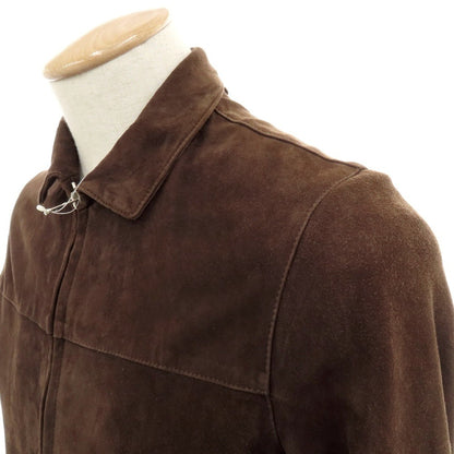 【中古】チンクアンタ Cinquanta シープスエード ダブルジップ レザーブルゾン ブラウン【 44 】【 状態ランクD 】【 メンズ 】