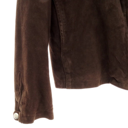 【中古】チンクアンタ Cinquanta シープスエード ダブルジップ レザーブルゾン ブラウン【 44 】【 状態ランクD 】【 メンズ 】