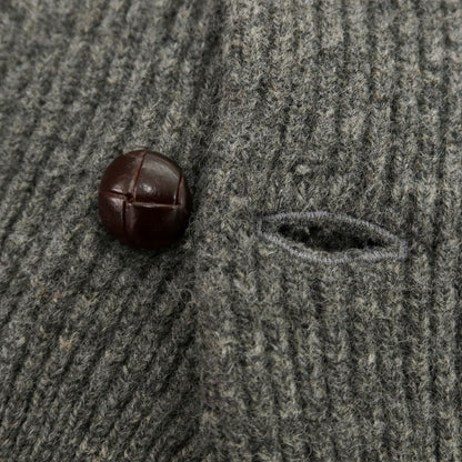 【中古】ウィリアムロッキー WILLIAM LOCKIE BEAMS PLUS別注 ウール ショールカラー カーディガン グレー【 XS 】【 状態ランクC 】【 メンズ 】