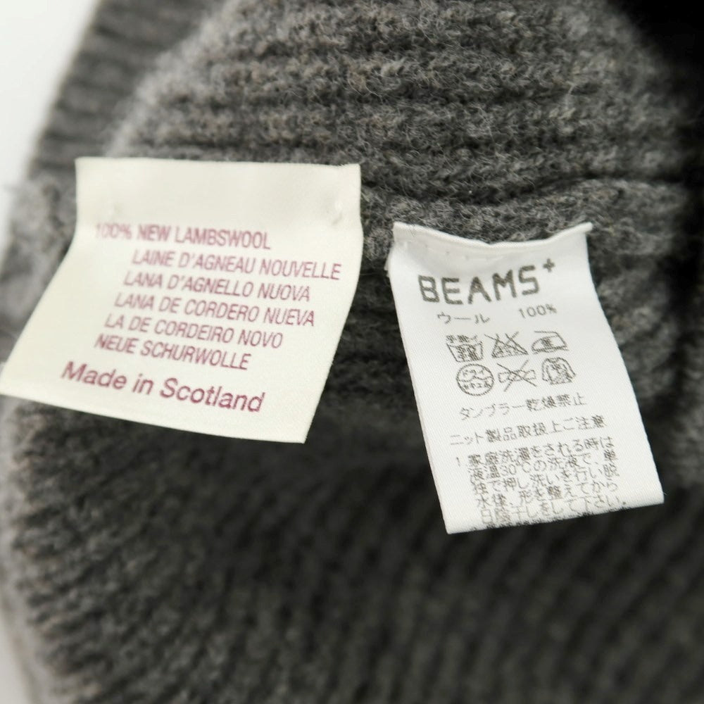 【中古】ウィリアムロッキー WILLIAM LOCKIE BEAMS PLUS別注 ウール ショールカラー カーディガン グレー【 XS 】【 状態ランクC 】【 メンズ 】