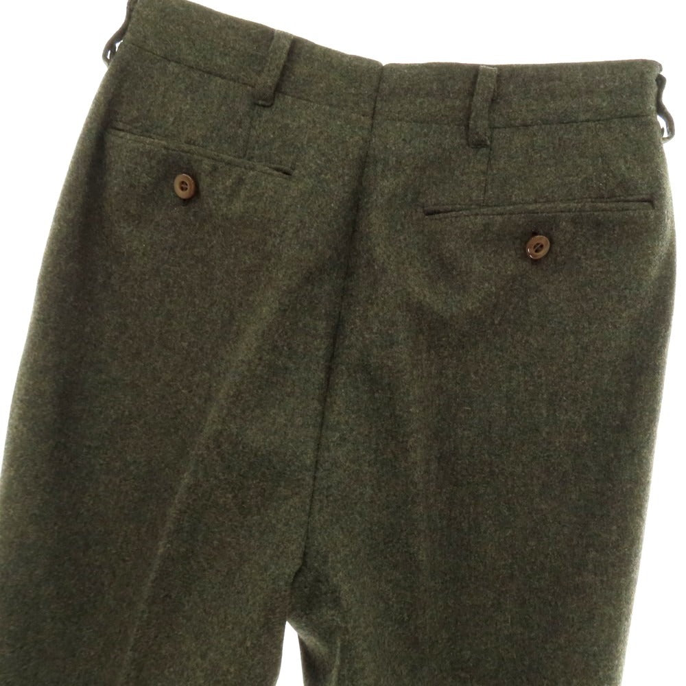 【中古】コルウ COL ウール系 カジュアルスラックスパンツ オリーブ【 表記なし（XS位） 】【 状態ランクB 】【 メンズ 】