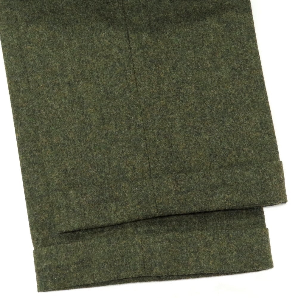 【中古】コルウ COL ウール系 カジュアルスラックスパンツ オリーブ【 表記なし（XS位） 】【 状態ランクB 】【 メンズ 】