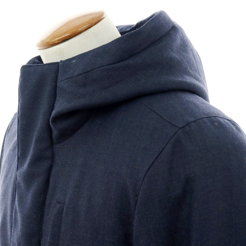 【中古】エディフィス EDIFICE ウールポリエステル ダウンコート ネイビー【 M 】【 状態ランクB 】【 メンズ 】