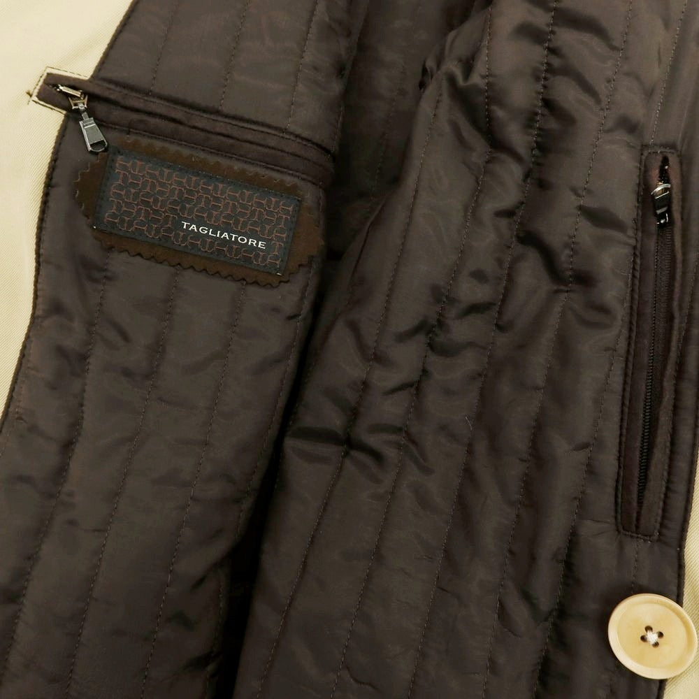 【中古】タリアトーレ TAGLIATORE ポリエステルコットン トレンチコート ベージュ【 46 】【 状態ランクB 】【 メンズ 】