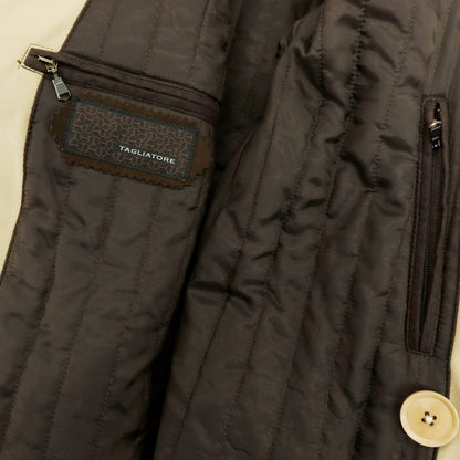 【中古】タリアトーレ TAGLIATORE ポリエステルコットン トレンチコート ベージュ【 46 】【 状態ランクB 】【 メンズ 】