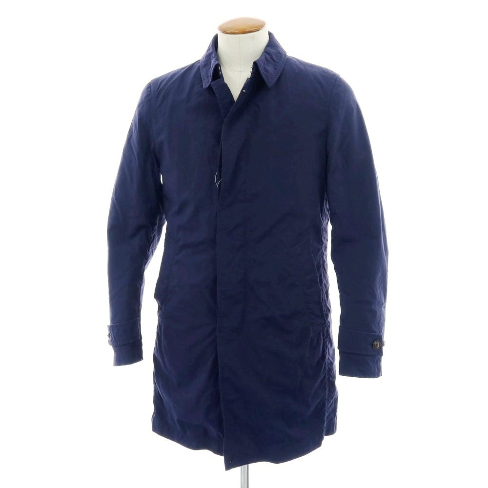 【中古】ミダ M.I.D.A. ナイロン ステンカラーダウンコート ネイビー【 46 】【 状態ランクB 】【 メンズ 】