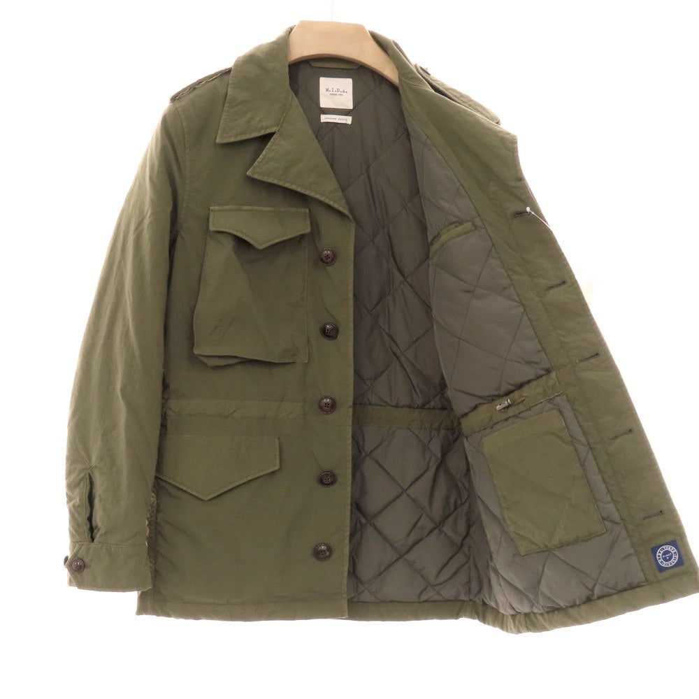 【中古】ミダ M.I.D.A. ナイロン ダウンジャケット オリーブ【 46 】【 状態ランクB 】【 メンズ 】